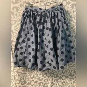Myrtlewood ModCloth Pinup Retro Full Polka Dot Skirt Size S